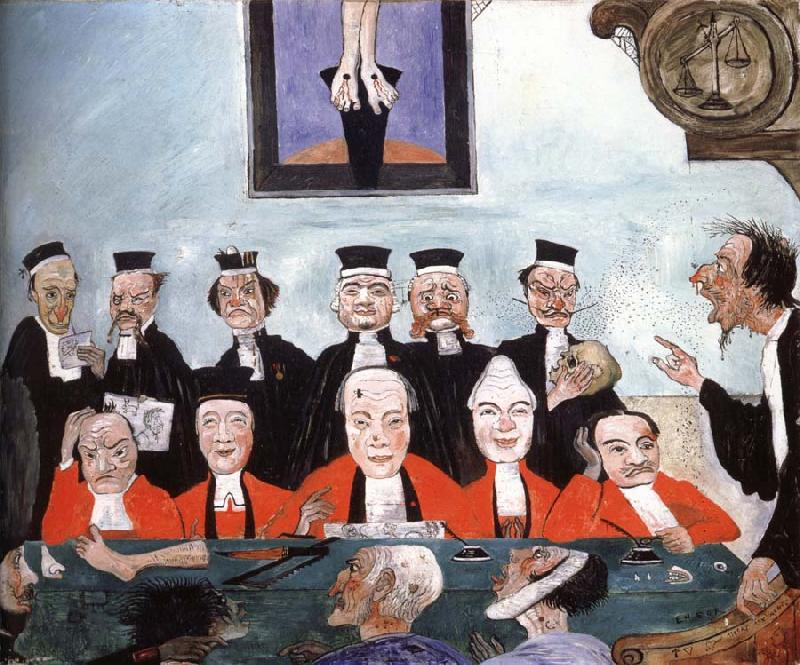 James Ensor The Wise judges Sweden oil painting art